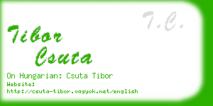 tibor csuta business card